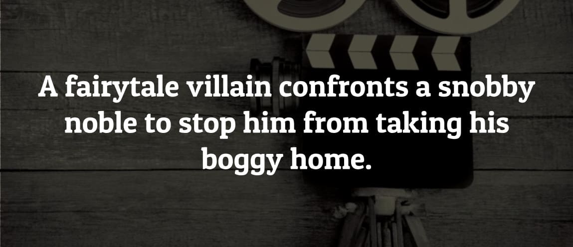 Can you name the film based on this classic setup? A grumpy creature's peaceful marshland is suddenly overrun, forcing him to strike a deal with a pompous ruler.