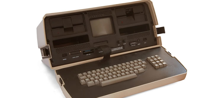 Which visionary mind put together the very first prototype for a portable computer back in 1968?