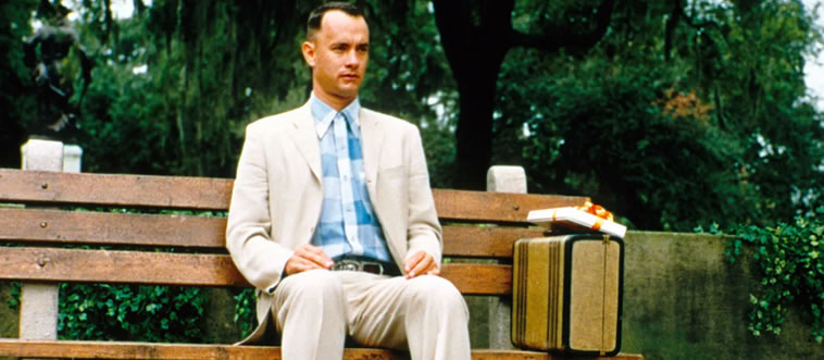 Which beloved star delivered the iconic line about life being like a box of chocolates in the classic film *Forrest Gump*?