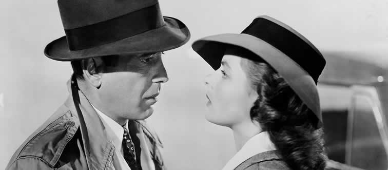 Can you spot the year that Casablanca first arrived on movie screens?